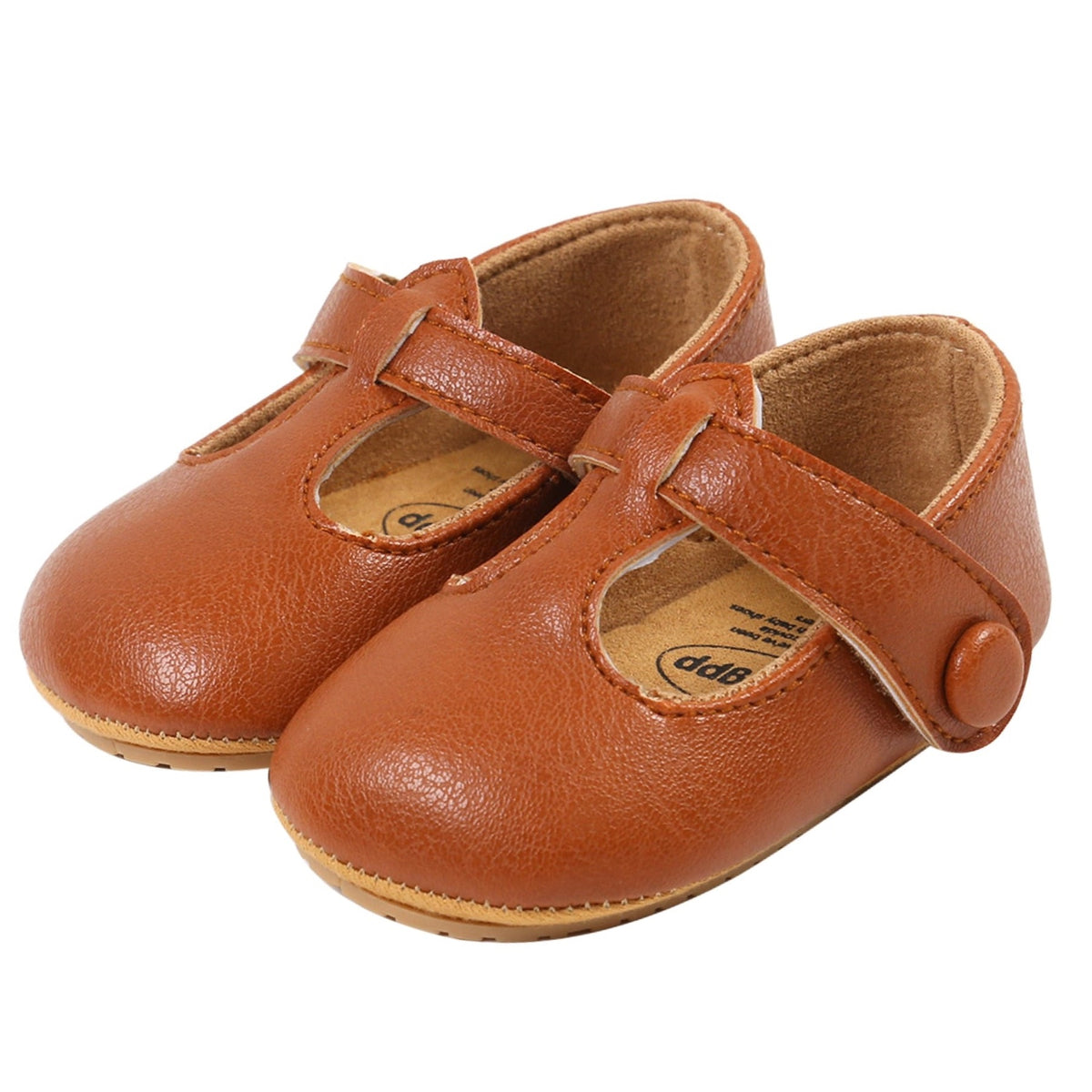 Zahli TBar Sandals Tan Little Eedie