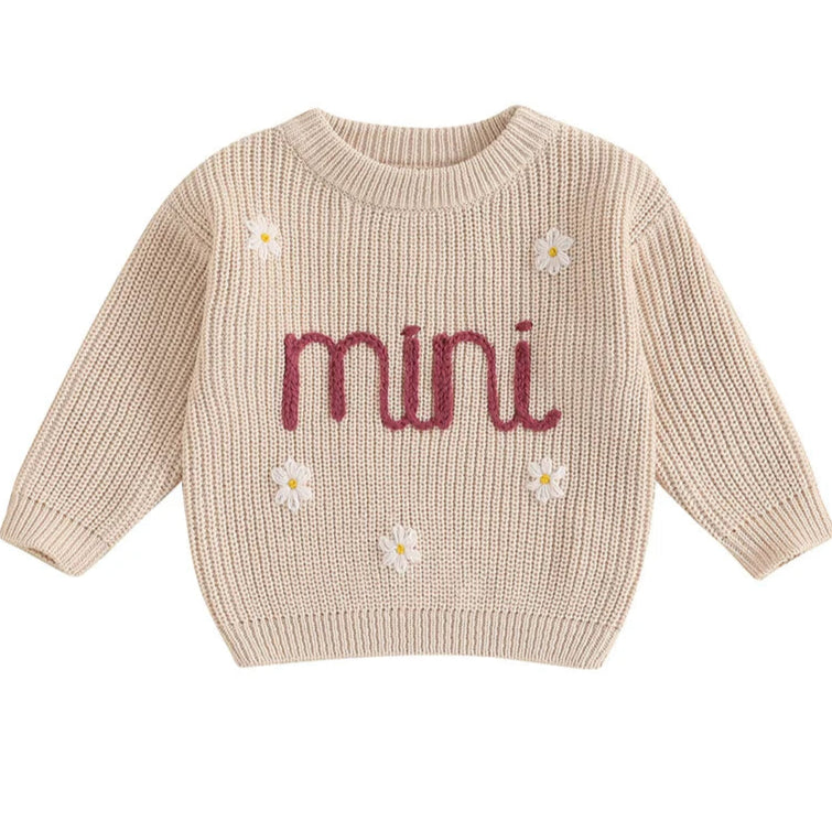 Affordable knitwear for baby girls – cream jumper