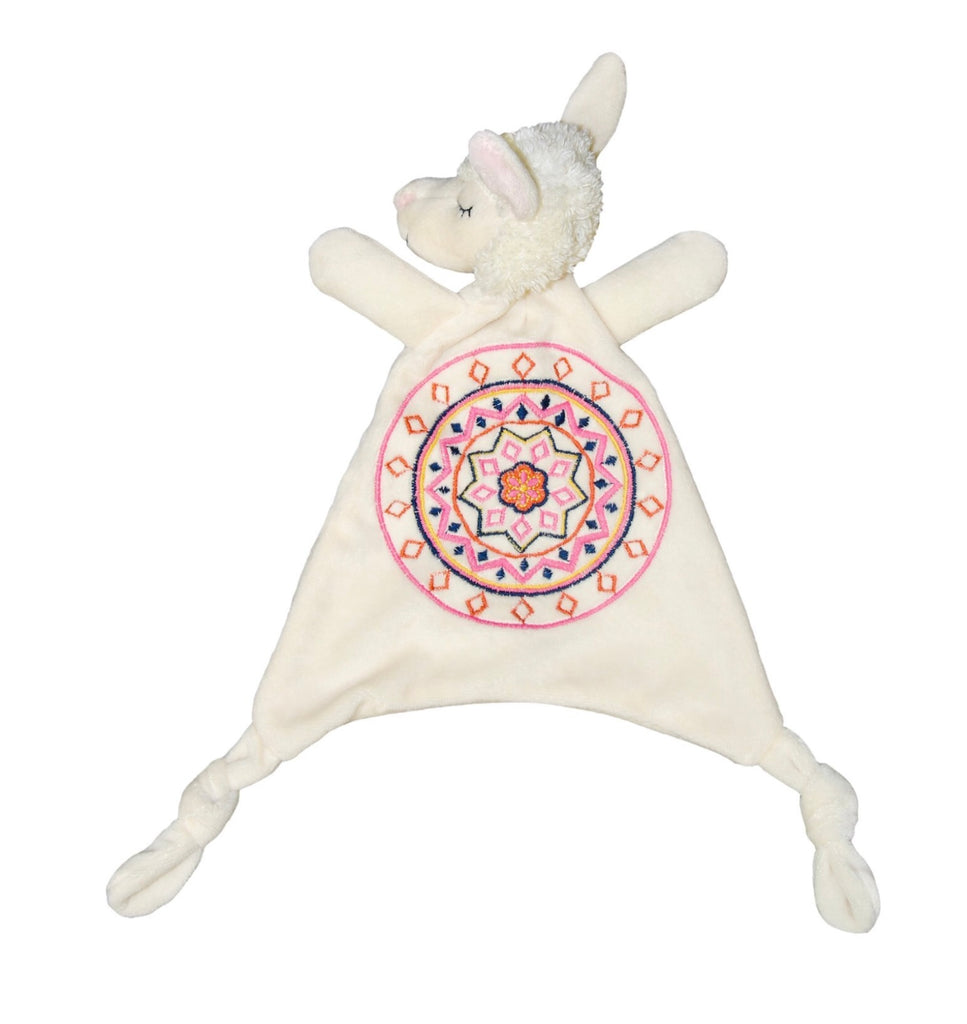 Cuddly llama comforter suitable from birth