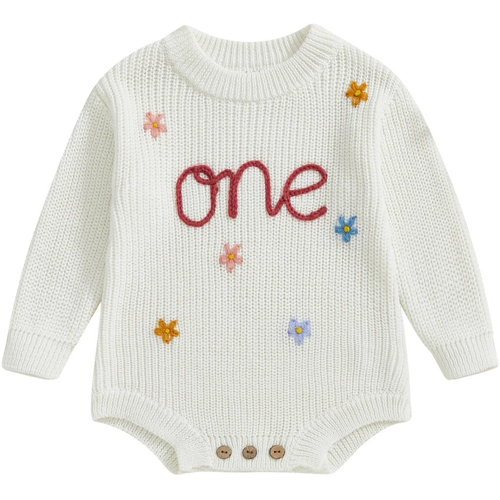 Elegant white birthday romper baby girl – Little Eedie