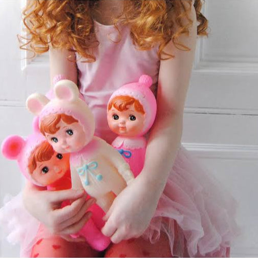 Handcrafted Japanese collectible doll with rosy cheeks - Lapin & Me