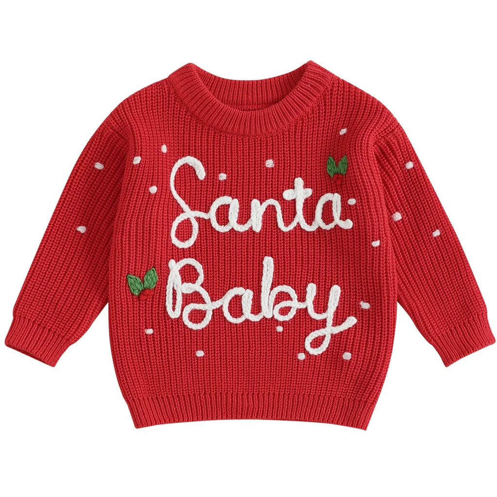 Santa Baby knit Christmas jumper